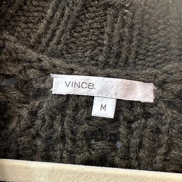 Vince Charcoal Black Long Cardigan Sweater. Size M - Picture 4 of 5